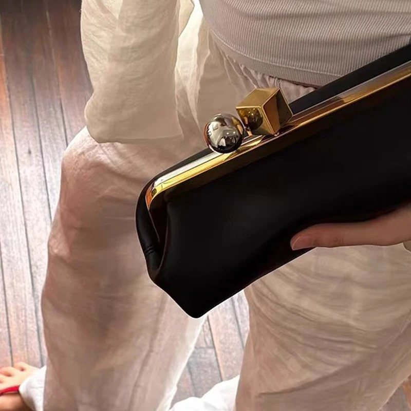 

Модный длинный клатч для женщин, роскошные дизайнерские сумки с зажимами, кошельки для женщин, трендовые сумки из искусственной кожи под мышками, 2025