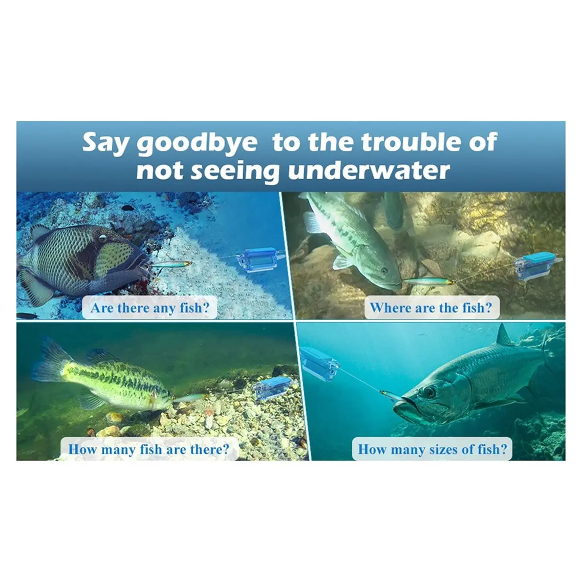 New Electronics 1080P Wireless Underwater Fishing Camera Wi-Fi Fish Finder Video Camera,APP Remote Control, Night Vision,IP68 Wa