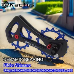 Kactus Bicycle Ceramic Bearing 10v Speed Pulley Wheel Real Derailleur Guide Fit for Shimano Ultegra/ R6700/R6770/6800/6870/9000