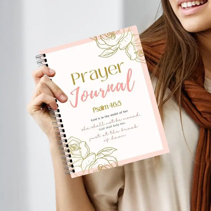 Gebedsdagboek Notitieboekje Spiraalvormig notitieboek Spiraalorganisatoren Planners Dagelijks begeleide devotionele journaling Bijbelstudiebenodigdheden voor