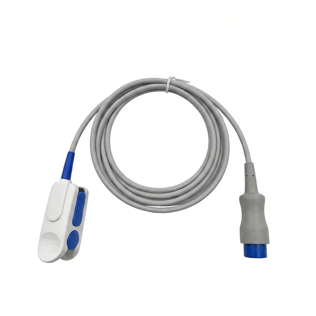 Compatible with TPU  Oxygen Sensor - 7-pin Adult Finger-clip Sensor, Gray, 2.8m