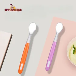 Silicone Soft Spoon for Newborn Baby Feeding Training Spoon Complementary Tableware BPA Free Safe Children Dining Utensils