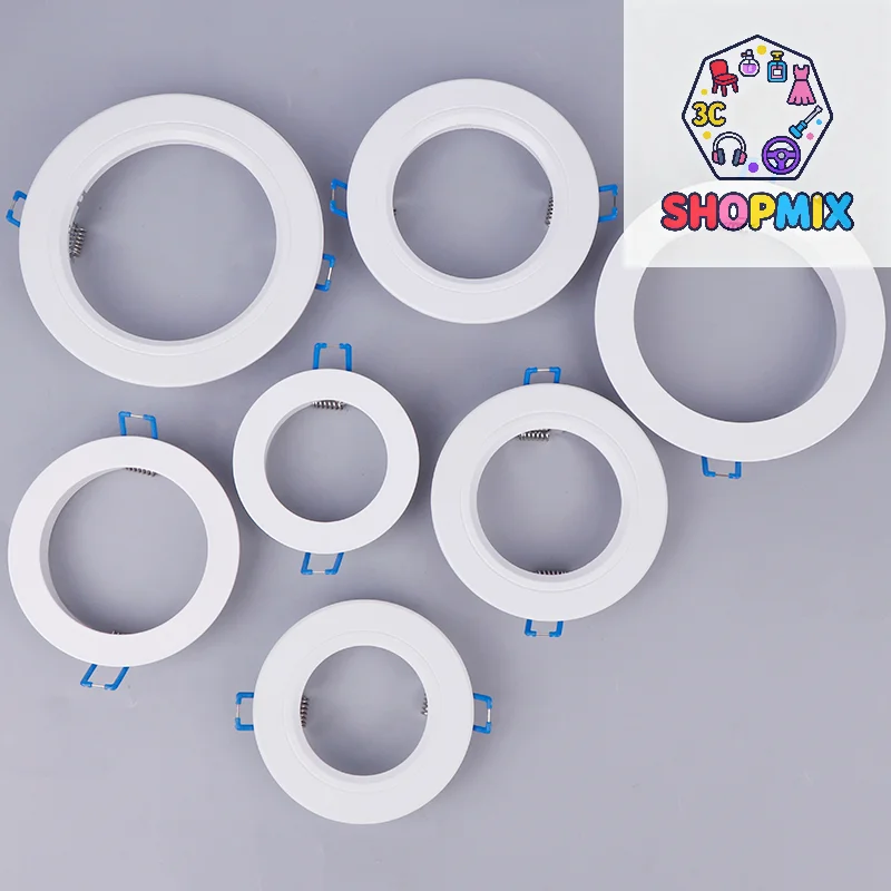 

Светодиодный потолочный светильник, кронштейны для прожекторов, адаптеры для подставки для светильника, кольца абажура, увеличение отверстия, белые внешние рамы, отрезанные ремонтные круги