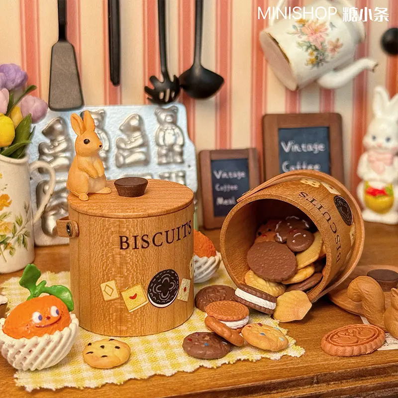 1:6 نموذج صغير بيت الدمية اكسسوارات الأثاث ريترو هوك خزانة المطبخ Bjd Blyth الجندي Lol المنمنمات الدعائم ديكور