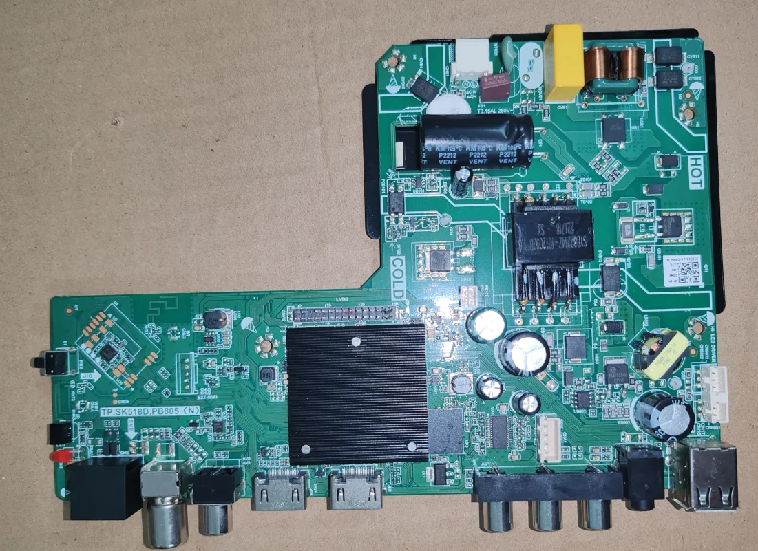 

TP.SK518D.PB805(N) WiFi network TV motherboard tested, physical photos taken for 30--84V 330ma 48w