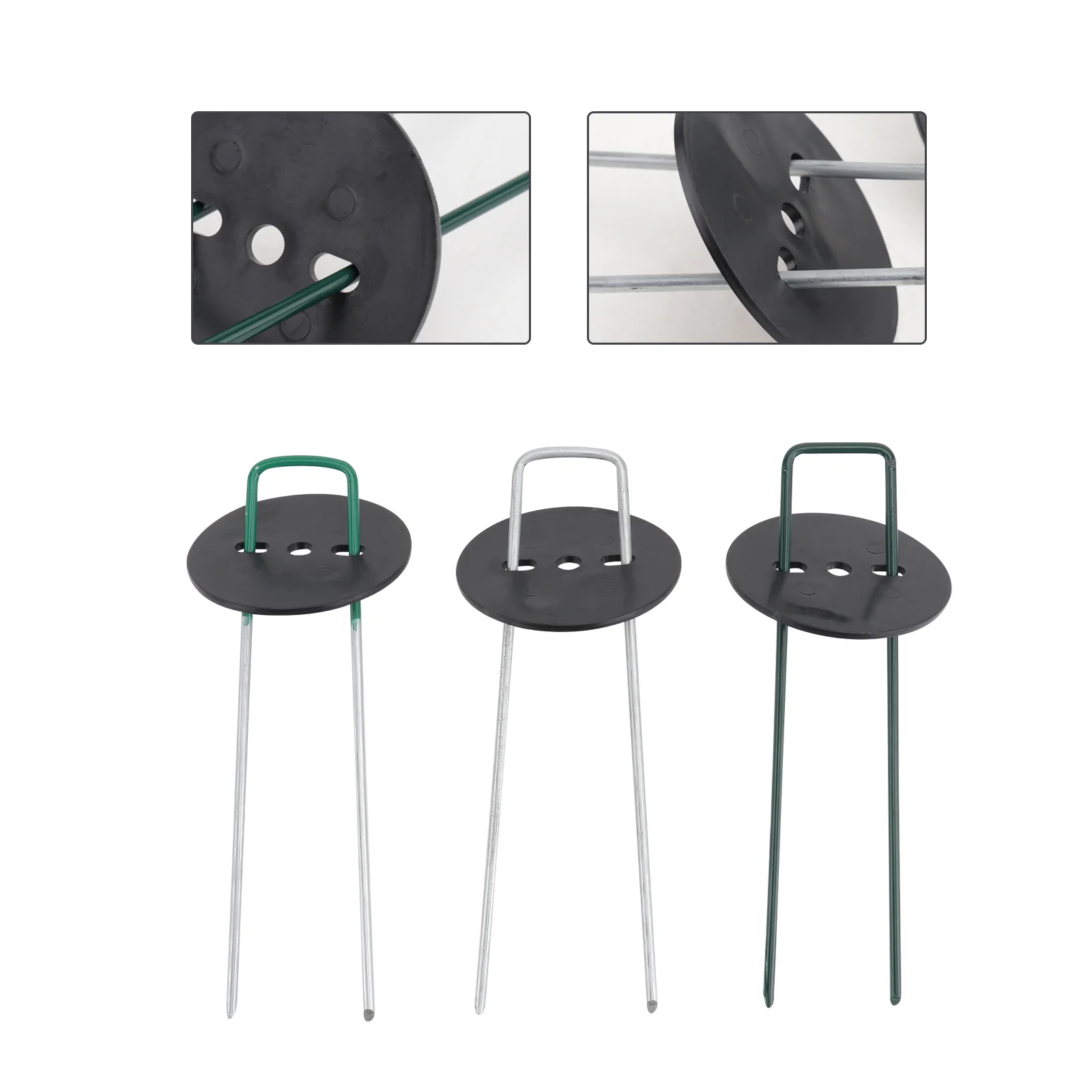 

1Set U-Shaped Ground Pegs Lightweight Galvanized Wire Garden Stakes for Outdoor Lawn Tent Anchoring Artificial Lawn Fixing Nails