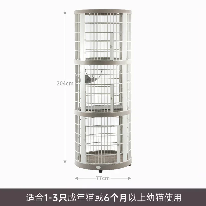 

Z1Household cat cage Resin cage Two-story villa Large free space Cat house