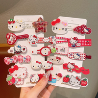 Sanrio Hello Kitty Hair Rope Hairpin Cartoon Cute My Melody Kuromi Hair Accessories Hair Circle Girl&Child Holiday Gifts