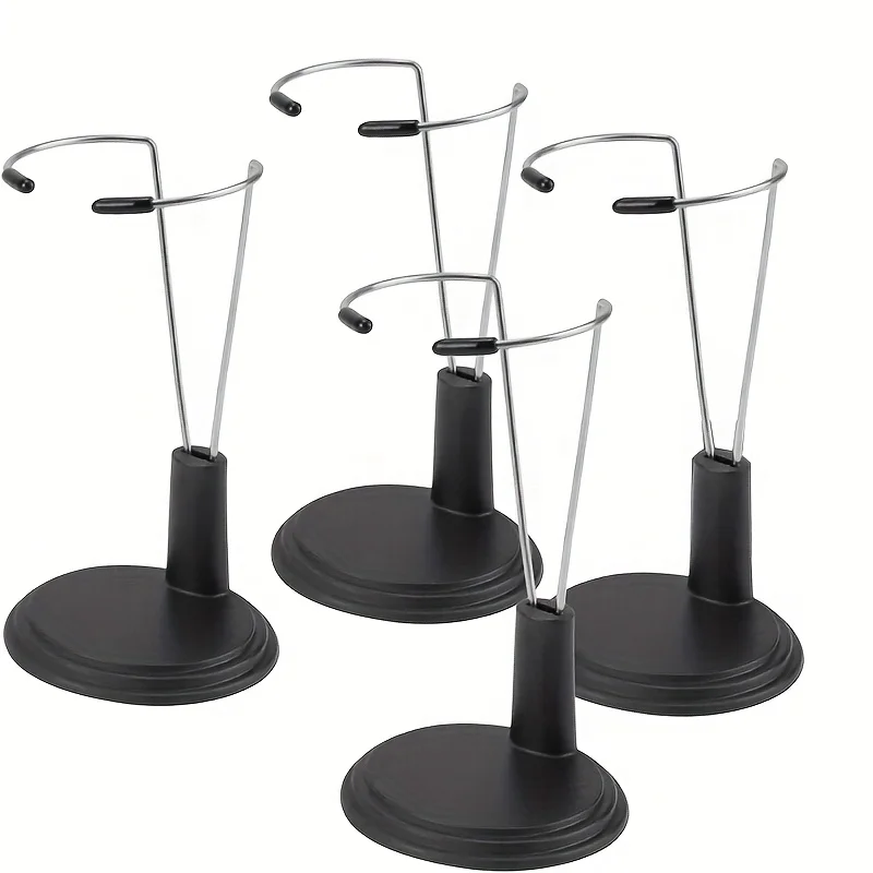 4pcs Doll Stand Holder Set, Action Figure Display Stand for Collectibles – Portable Decor for Home, Shop & Market