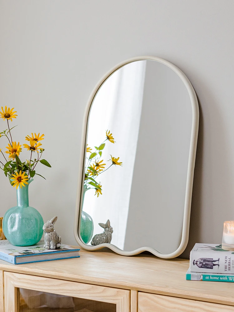 French Style Retro Affordable Arched European Bedroom Makeup Mirror Cloakroom Dressing Mirror Hallway Fireplace Decorative