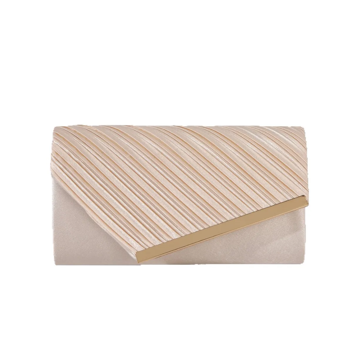 

Women’s European American Fashion Pleated Envelope Clutch - Elegant Formal Evening Handbag, Stylish Party Purse for Gown Gala