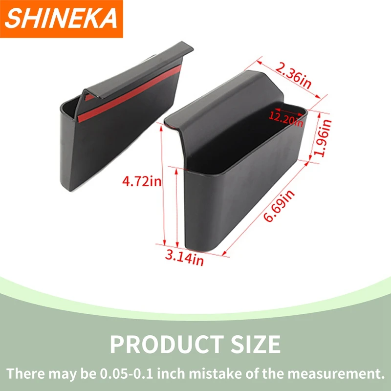 SHINEKA Stowing Tidying Gear Shift Storage Box for Dodge Challenger 2009 2010 2011 2012 2013 2014 Interior Organizer Accessories