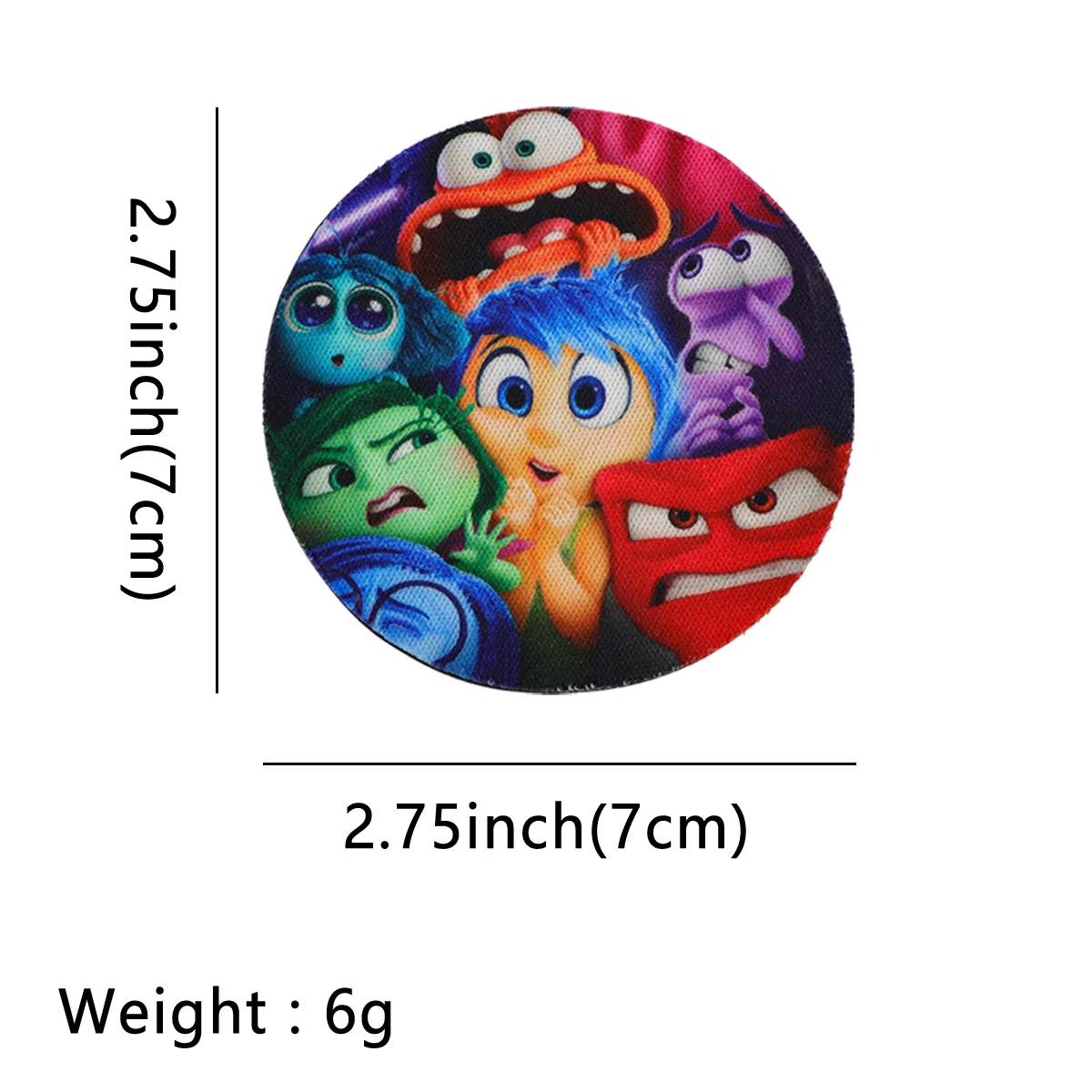 Cute Fantasy Cartoon Movie Round Coaster Protector Dining Table Pad Hot Coffee Tea Drink Mug Placemat Car Accessories Cosplay