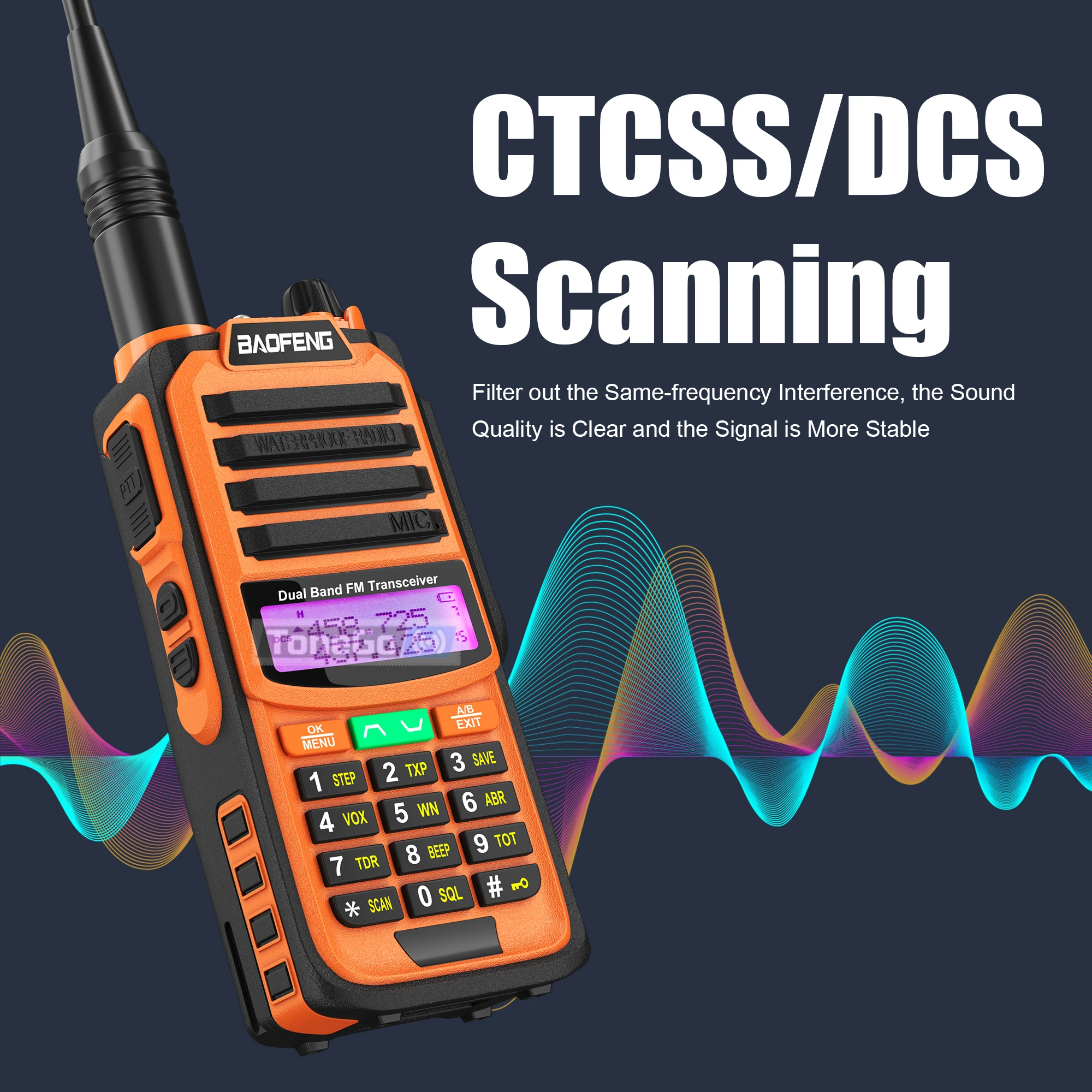 UV-68 Pro Max V2 Baofeng IP67 Waterproof Walkie Talkie Tri-Power Type-C 10KM UV-98 Pro Ham Radio FM Flashlight DTMF Transmitter