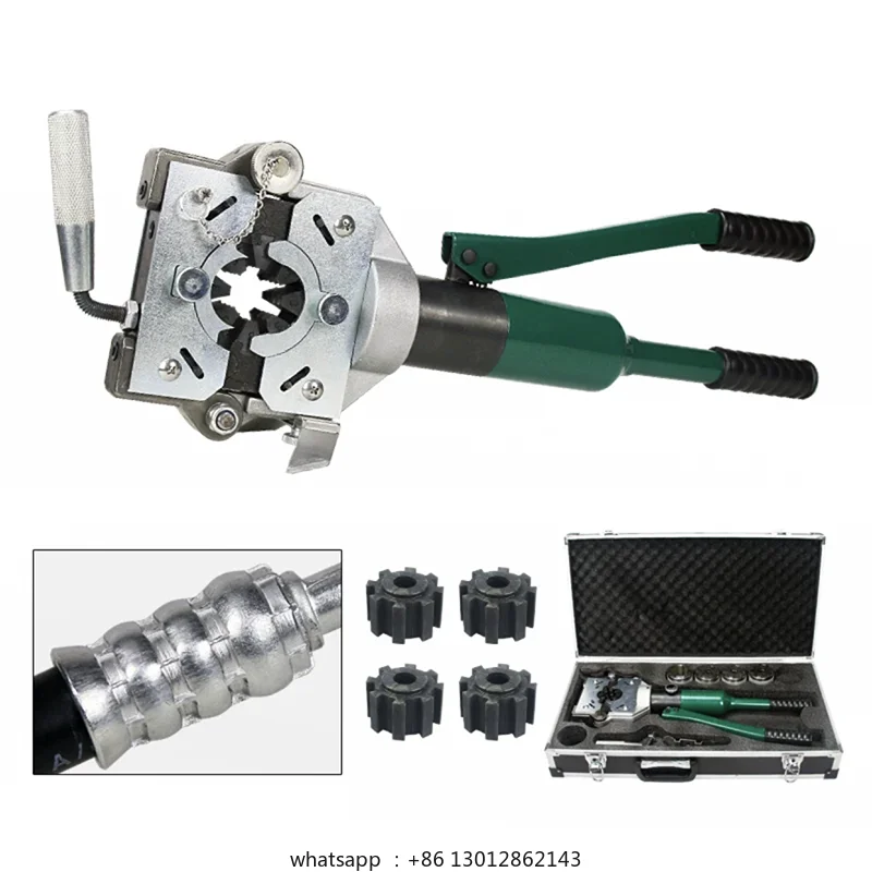 

12 Tons Manual Hydraulic Small Crimper Pipeline Maintenance Tool Portable Automotive Air Conditioning Pipe Press