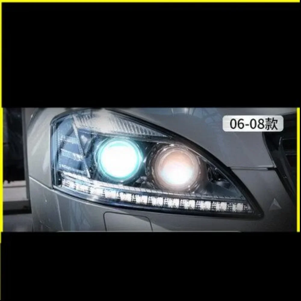 

Пара автомобильных ксеноновых фар для Mercedes-Benz W221 S300 S350 2006-08 DRL дневные ходовые огни желтый указатель поворота
