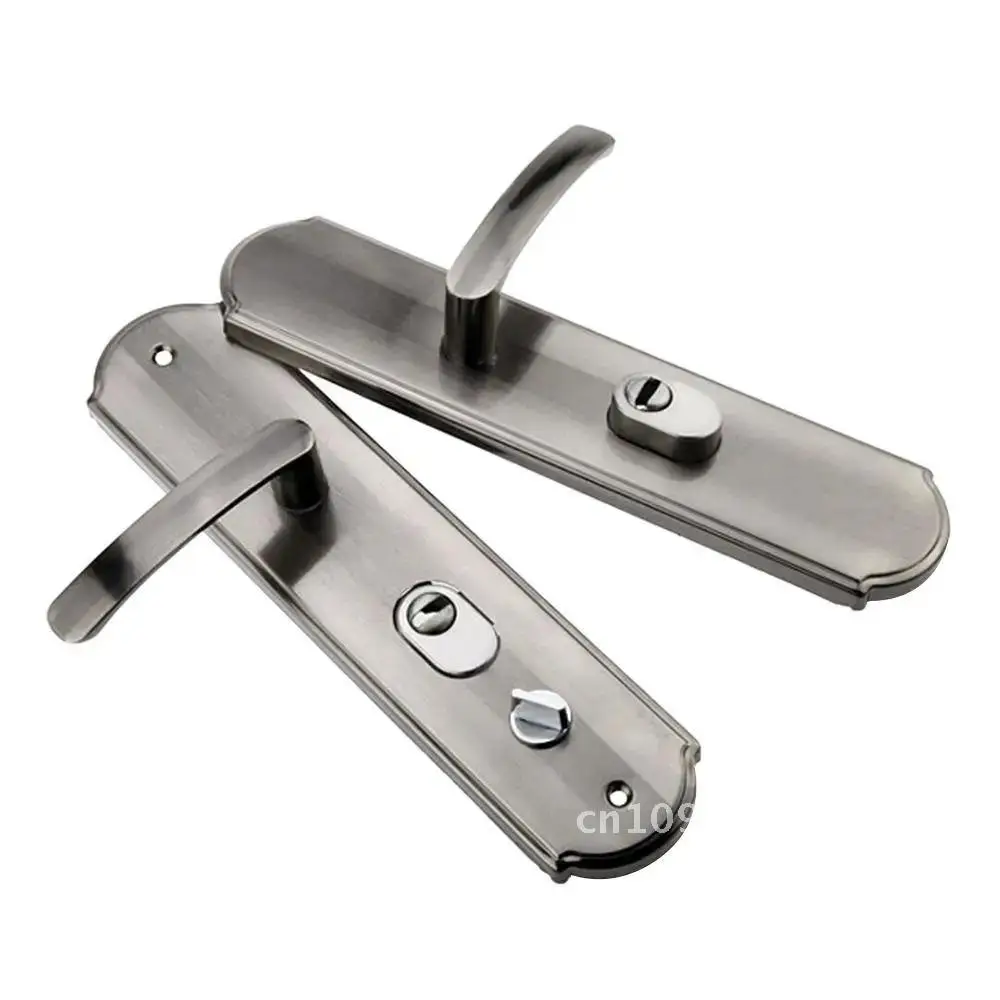 Aluminium Alloy Door Handle Universal Security Door Handle Lock Lock Panel Hardware Door Handle Thickened Household Pair