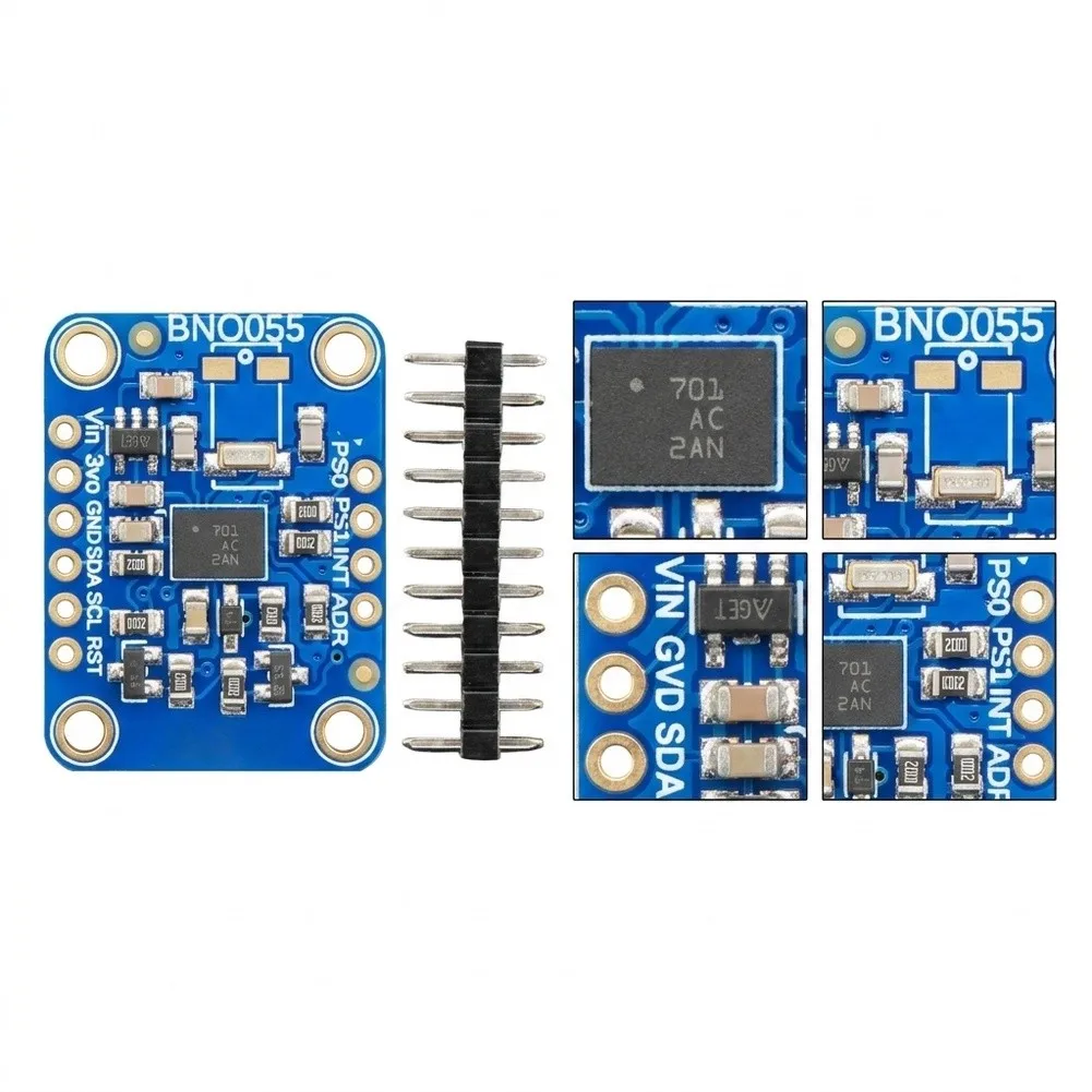 BNO055 Absolute Orientation Sensor Module Enabling Real-Time Motion Sensing for Drones Autonomous Systems and Edge AI Devices