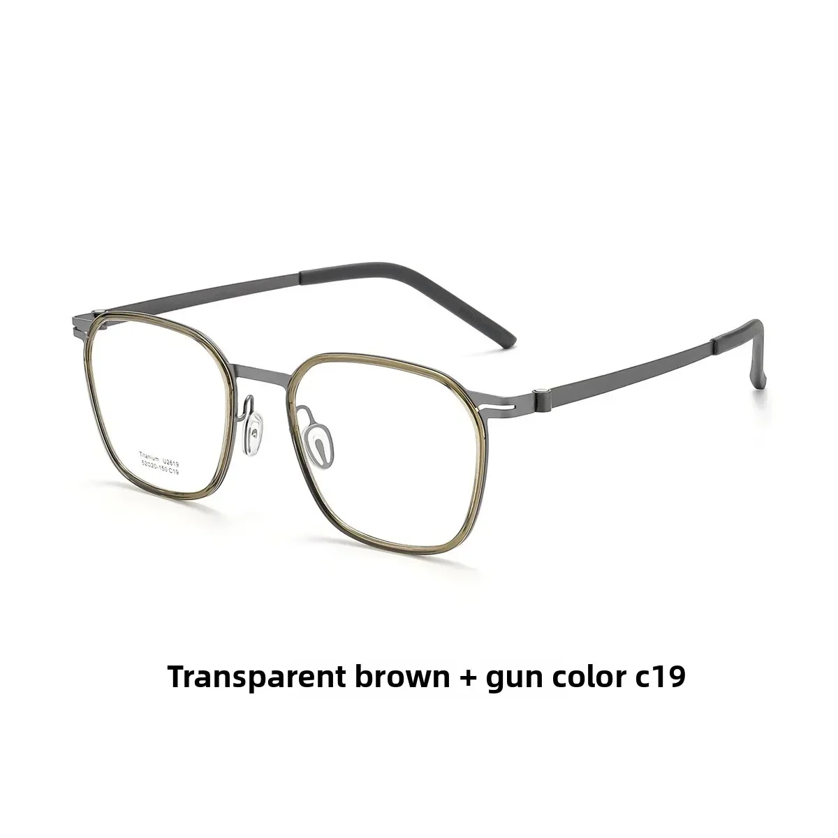 إطارات طبية فاخرة من التيتانيوم للرجال، مربعة خفيفة الوزن بطبقة IP كاملة الحواف، نظارات عمل عصرية للركاب OL الأكثر مبيعًا