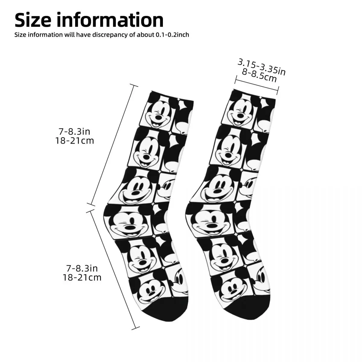 Happy Funny Male Men Socks Crazy Mickey Mouse Sock Cartoon Anime High Quality Women\'s Socks Spring Summer Autumn Winter