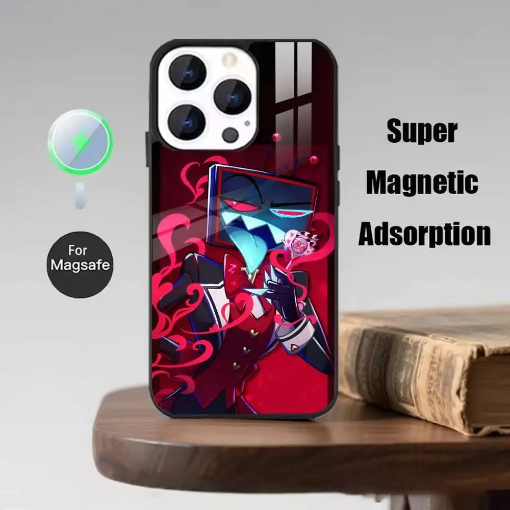 Icon Vox H-Hazbin Hotel Phone Case For iPhone 17,16,15,14,13,12,Plus,Pro,Max For Magsafe Magnetic Wireless Charge