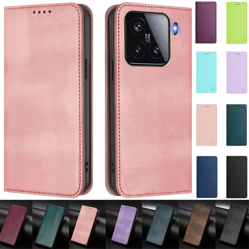 

Высококачественный магнитный чехол-кошелек из кожи для Xiaomi 15 (Etui Xiaomi Mi 15)