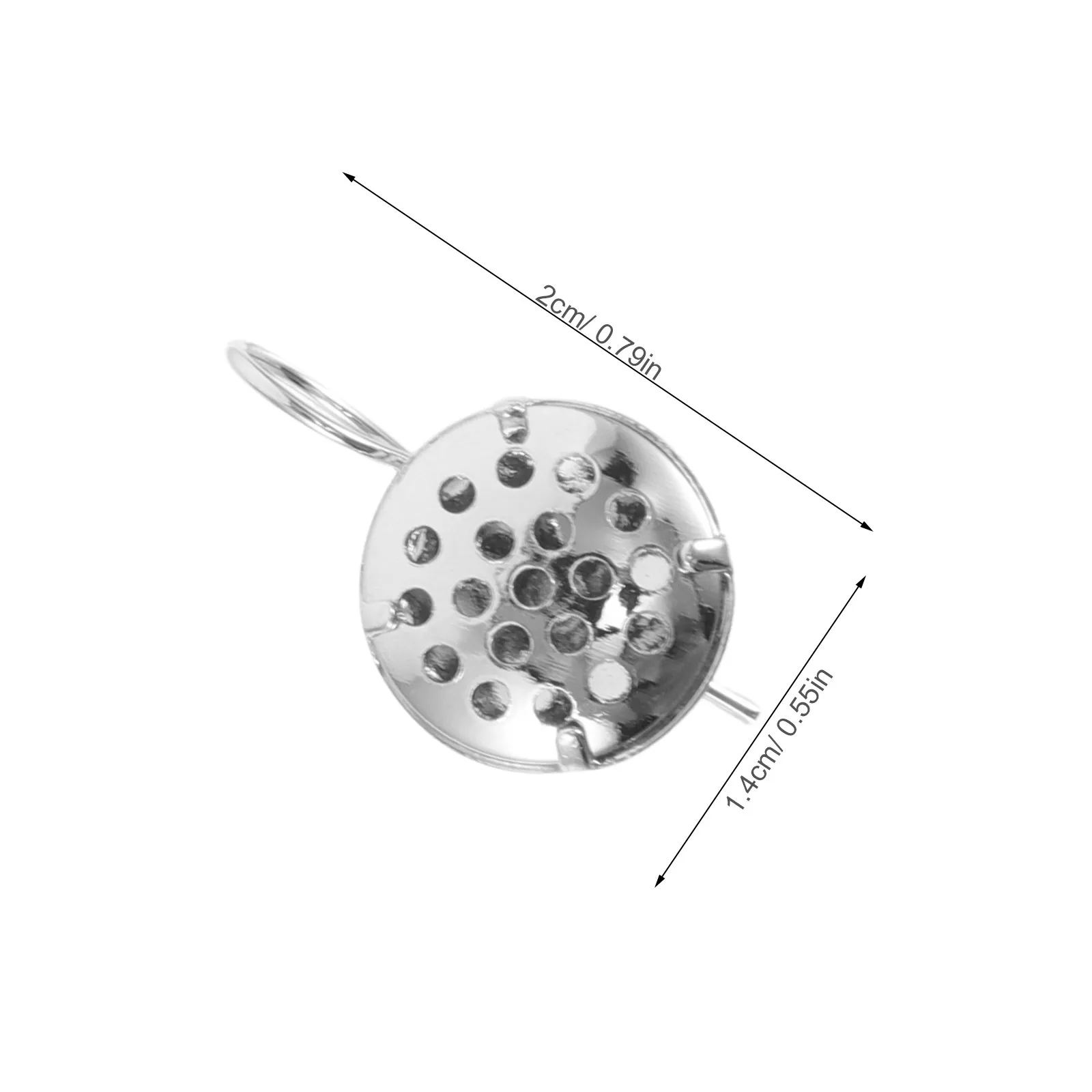 10Pcs Lotus Pod Round Bezel Tray Earring Findings Metal Cabochon Setting Base for DIY Jewelry Making Supplies Vintage Modern
