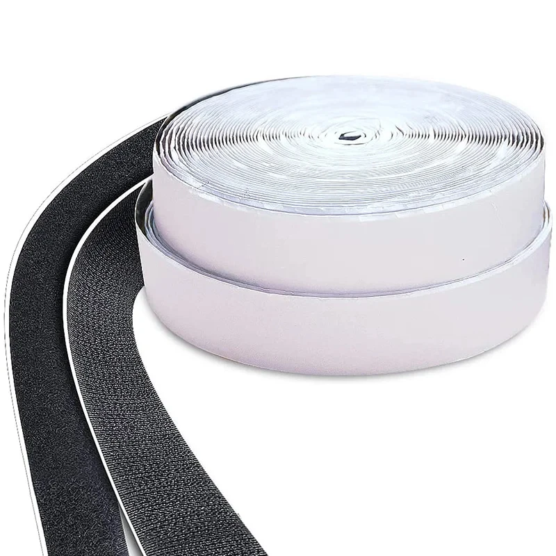 1-25 Meter Starkes Klebeband mit Klettverschluss aus Nylon, wasserdichtes Magic Tape für Heimwerkerarbeiten, Kleidung und Handarbeiten – Detail 3