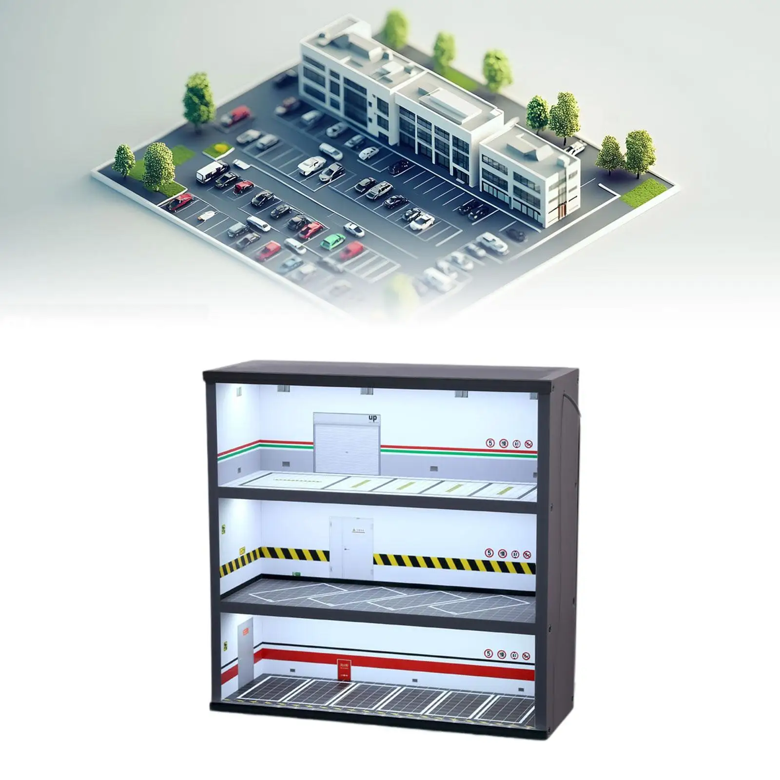 1-64-scale-diecast-model-car-display-case-garage-display-case-storage-display-stand-with-light-for-sports-car-alloy-car-gift