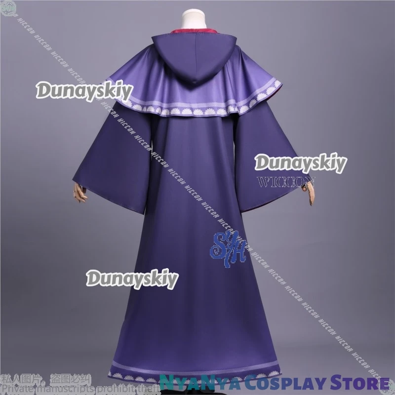 Monica Everett Secrets Of The Silent Witch Cosplay Anime Costume Magical Girl Magic School Purple Cape Halloween Christmas Party
