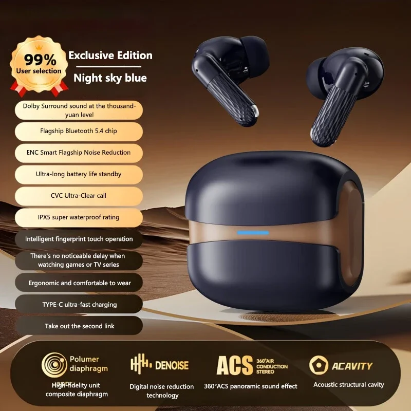 New Wireless Earphones Bluetooth Headsets TWS 5.3 Stereo Earbuds Hifi Headphones HD Microphone For Iphone And Android