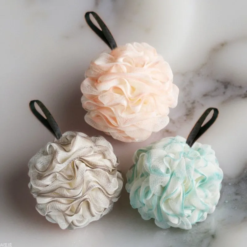 

Bath Ball High-End Bath Flower Ball Non-Scattering Scrubbing Towel Bathroom Supplies Bath Ball Female Bathing Artifact