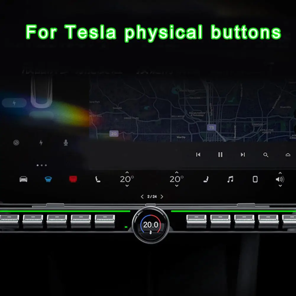 Schermo di controllo centrale Pulsante fisico Guida a destra Sistema automatico originale Controller multifunzione per Tesla Model Y/3 16-24