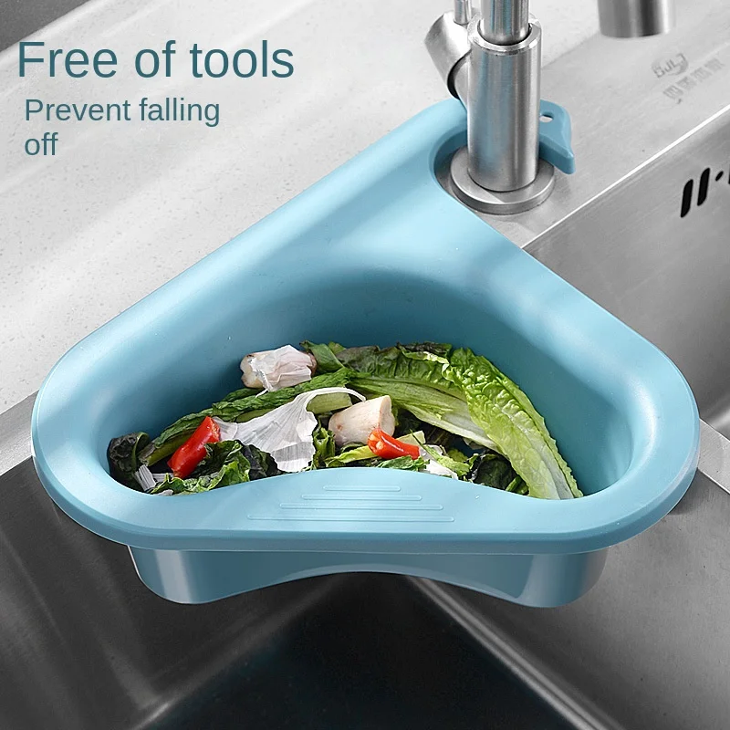 Swan Drain Basket General Fruit and Vegetable Basket Shelf Strainer Sink Kitchen Leftover Sink Multifunctional Drain Basket