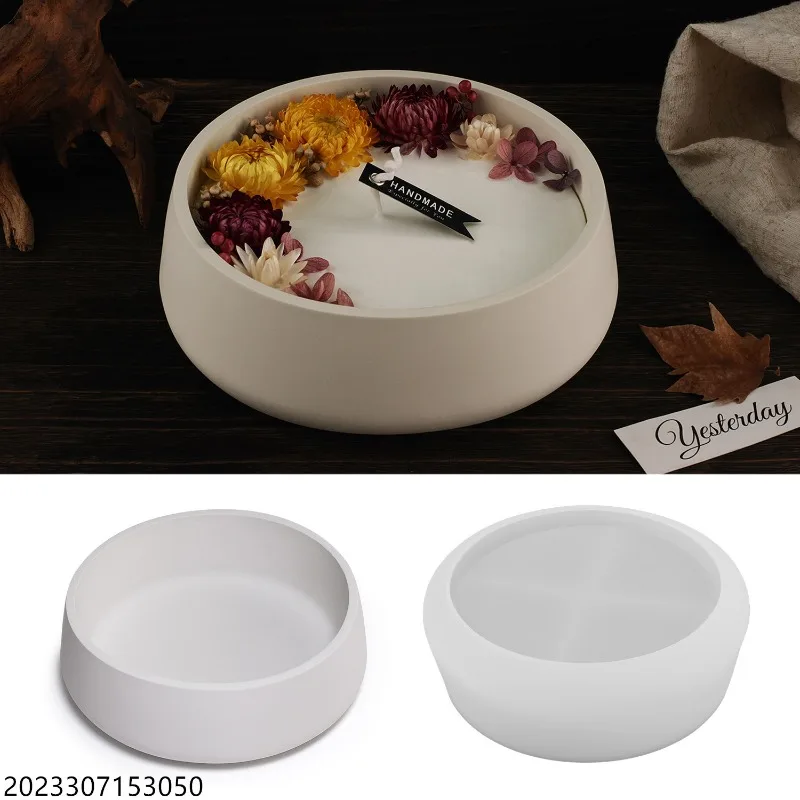 DIY Super Large Storage Bowl Silicone Mold Resin Gypsum Cement Candle Cup Storage Bowl Storage Candle Container DIY Mold