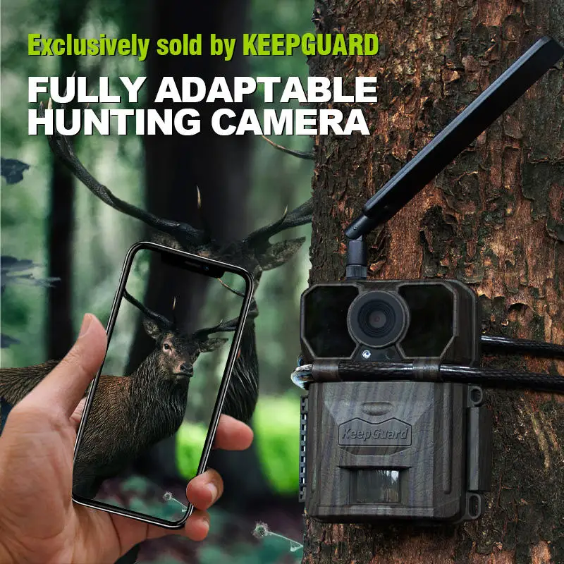 Keepguard 2K Cellular Trail Camera Live Stream APP Remote Control 4G Game Cameras
