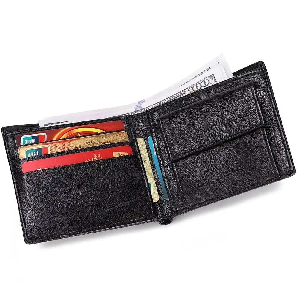 

Fashion PU Leather Men Short Wallet Black Grey Brown 3D Eagle Relief Pattern Business Purse Credit Card Holders Men