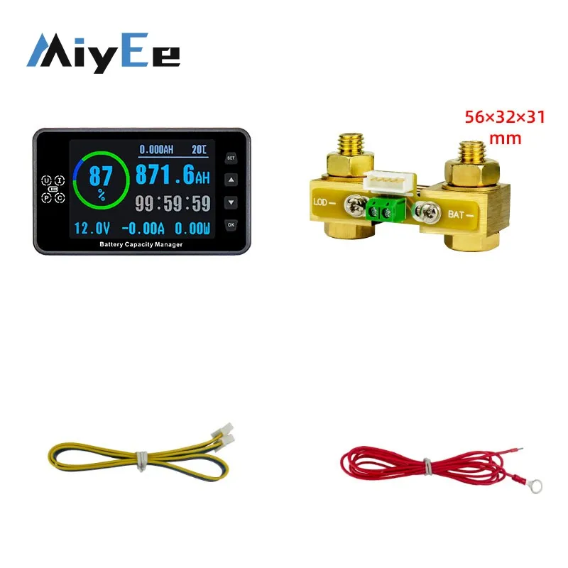 

VA9910 Battery Capacity Manager Multifunctional High Precision Coulometer 3.5-inch LCD 100A Diverter without Base