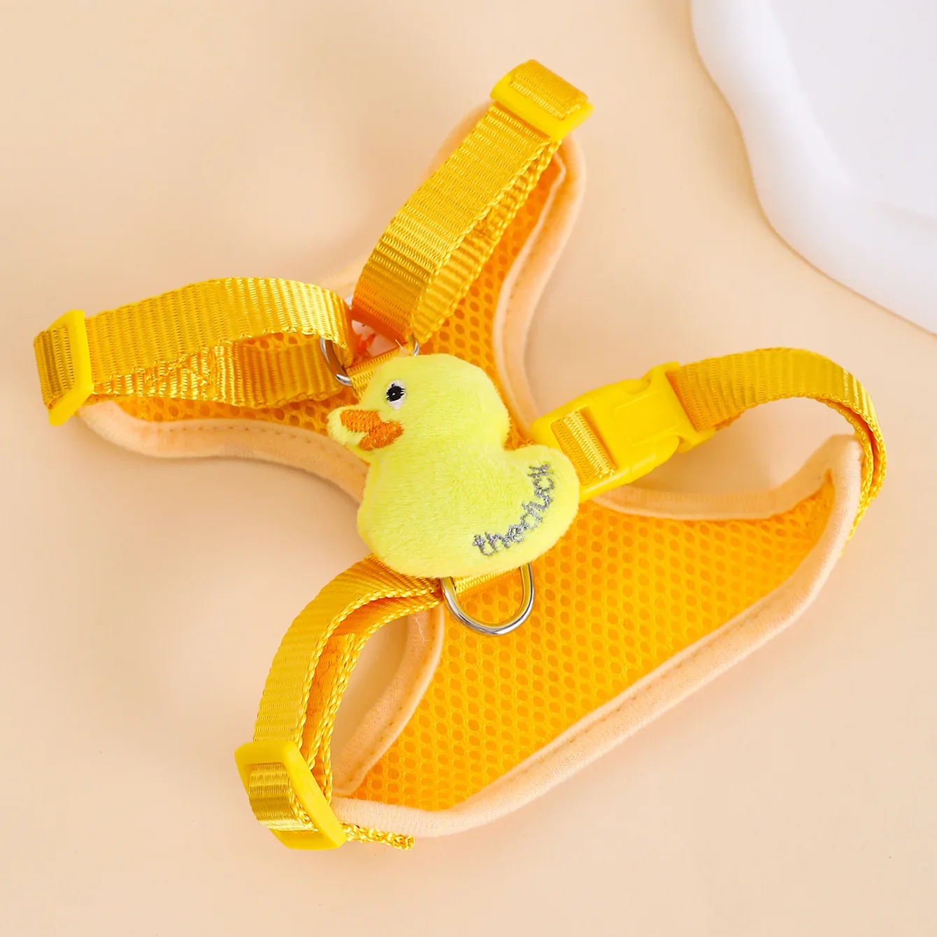 Cat Leash Cute Little Yellow Duck Anti-breakaway Vest Style Adjustable Pet Harness