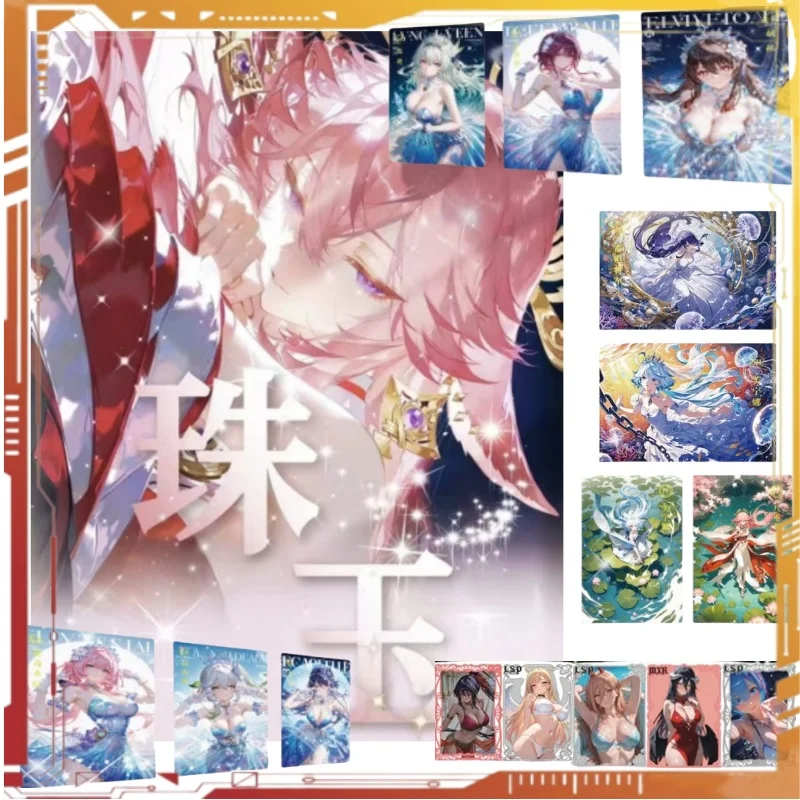 

Weiai Card Club Genuine Pearl Jade Collection Cards A5 Acrylic Board Anime Goddess Game Cute Girl Toy Gifts Wholesale