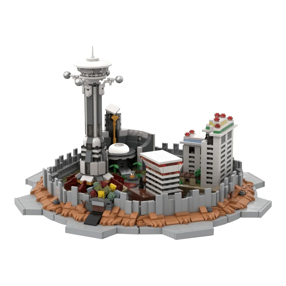 لعبة مكعبات بناء MOC New Vegas the Strip على الطراز الغريب لعبة الطوب للهندسة المعمارية في الكازينو هدية للبالغين #2
