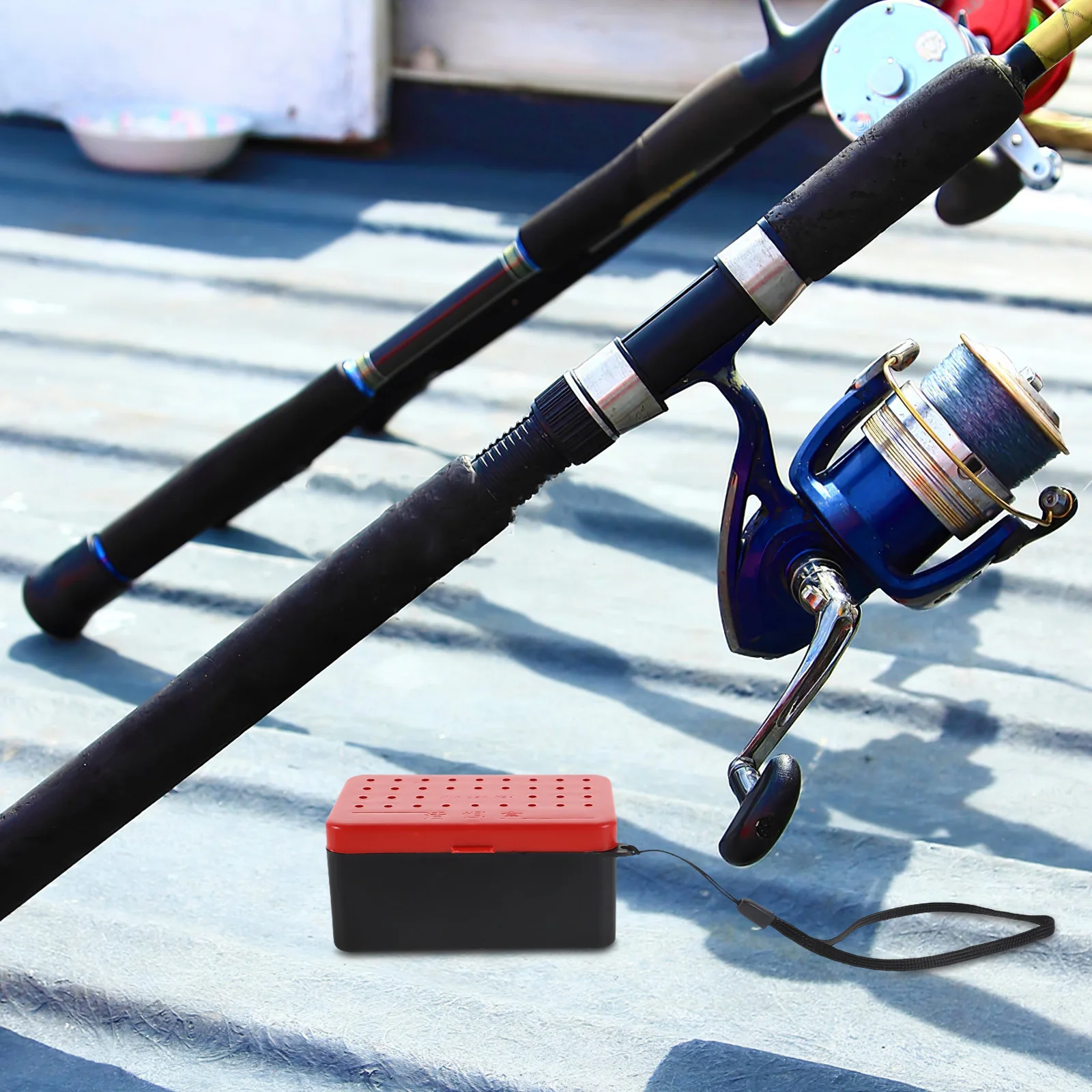 

2 Pcs Fishing Red Worm Box Tackle Kit Lure Bait Storage Accessories Plastic Insulated Bucket Child Containers