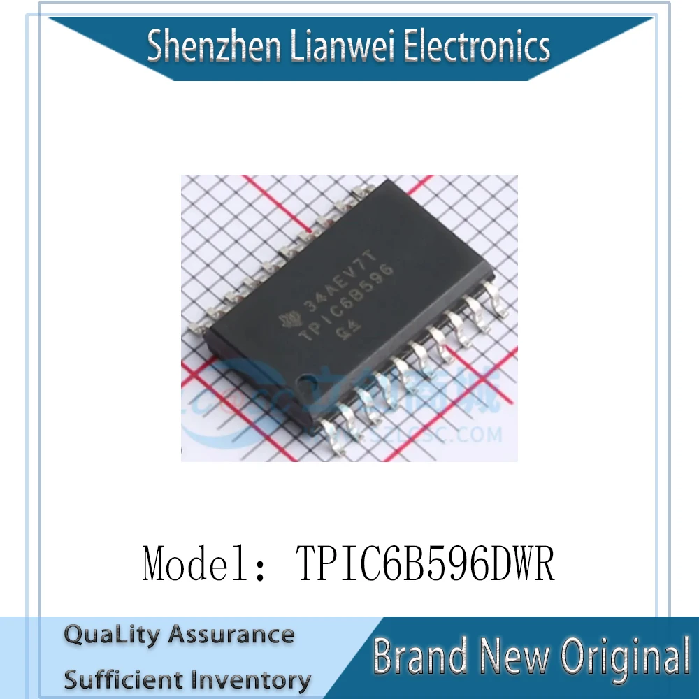 

(10 Piece) 100% New Original TPIC6B596DWR TPIC6B596 TPIC6B596DW IC Chipset SOP-20