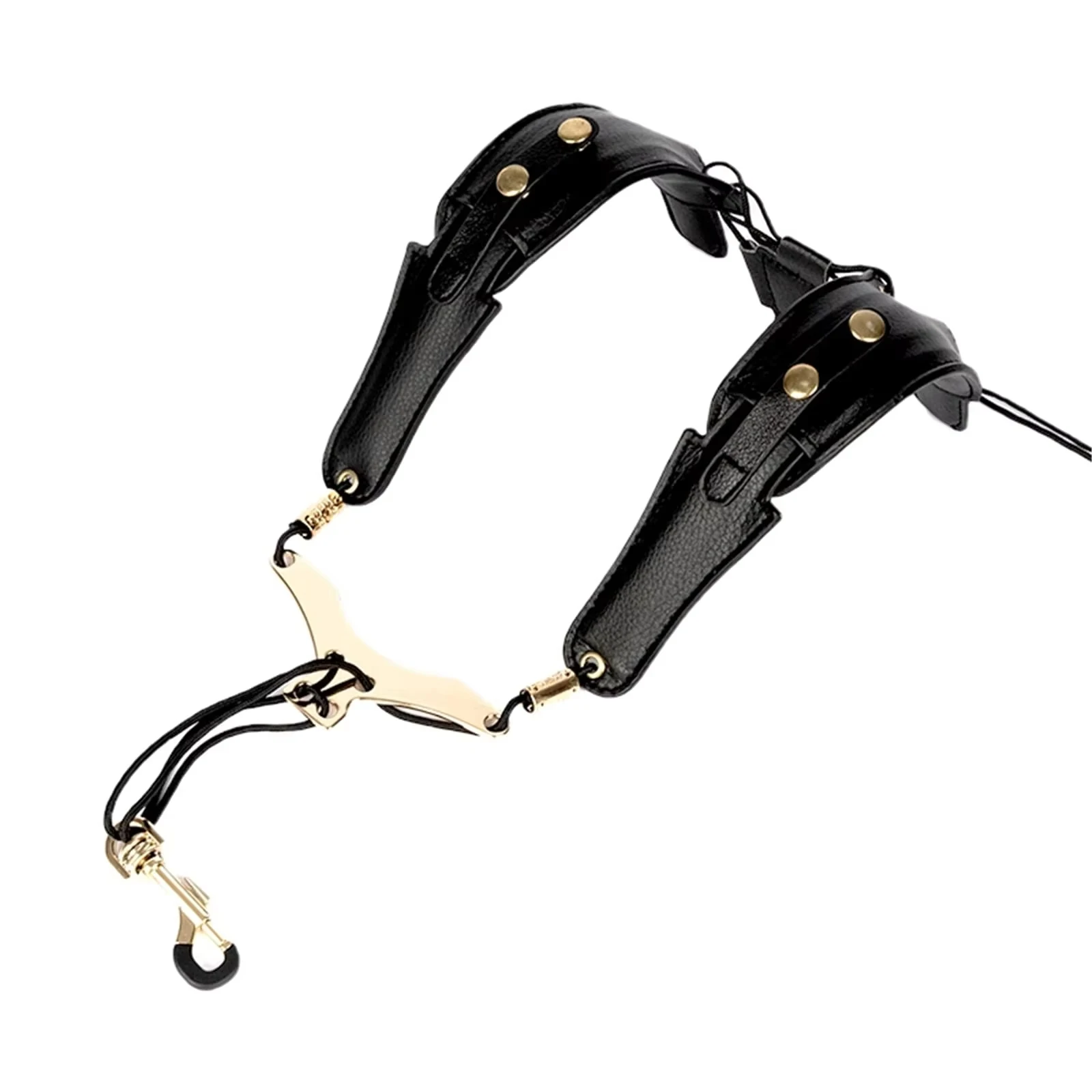 

Adjustable Leather Saxophone Strap, Saxophone Shoulder Strap with Hook, Comfortable Instrument Accessory