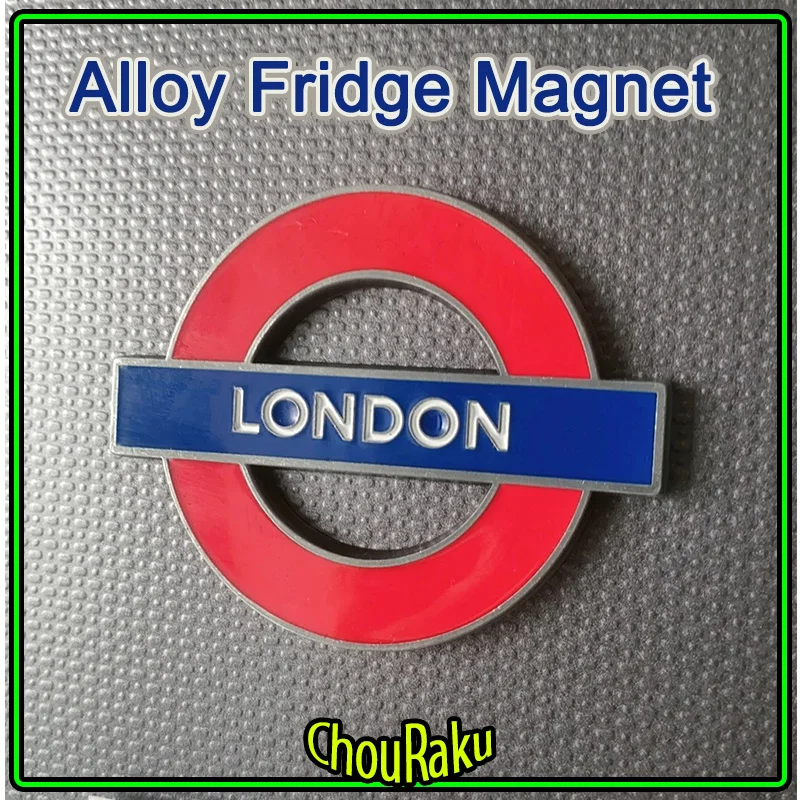 Imán de nevera de aleación subterránea de Londres, pegatina magnética para refrigerador con temática de tubo, Mini regalos de recuerdo de color esmaltado
