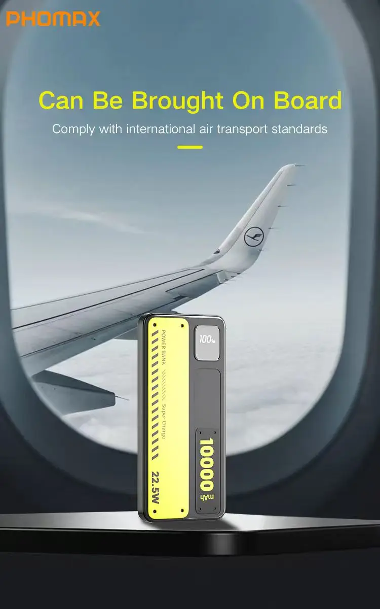 

PHOMAX Custom Fast Charging Power Bank 10000mAh Lightweight and Portable One Is Enough Power Bank Pour Téléphone