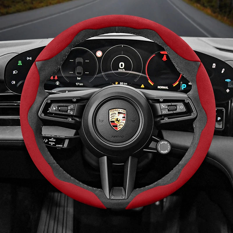 

Совместимы с противоскользящими и сегментированными чехлами на руль Porsche, такие как Cayenne 996, Macan 957, Volante и