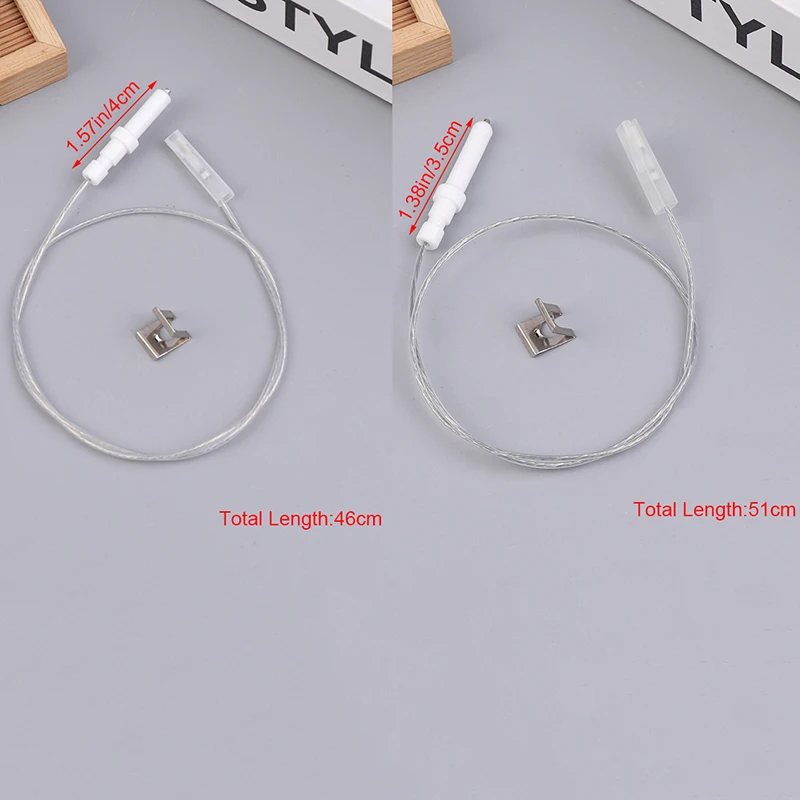 1Pc Gas Cooktop Stove Spare Igniter Electrode Spark Plug With Wire Ignition Ceramic Pin Ceramic Height 35mm 40mm For Gas Cooker