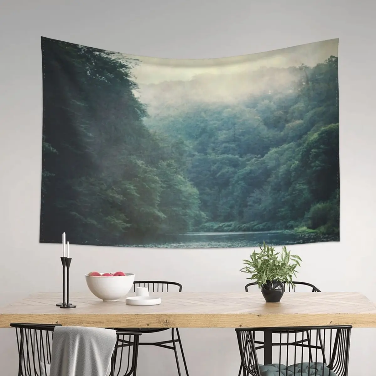 

Valley and River Tapestry Decorative Wall Kawaii Room Decor Home Decorations Wallpaper Tapestry