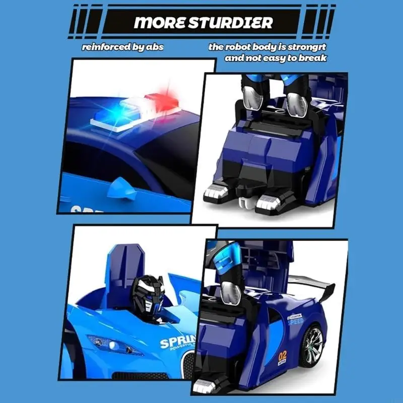 

Convertible Demote Control Toy Car с преобразованием робота и функцией дрейфа L8rb